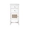James Martin Vanities Athens 15in Base Cabinet W/ Drawers & Left Door, Glossy White W/ 3CM Arctic Fall Solid Surface Top E645-B15L-GW-3AF - alternate 1